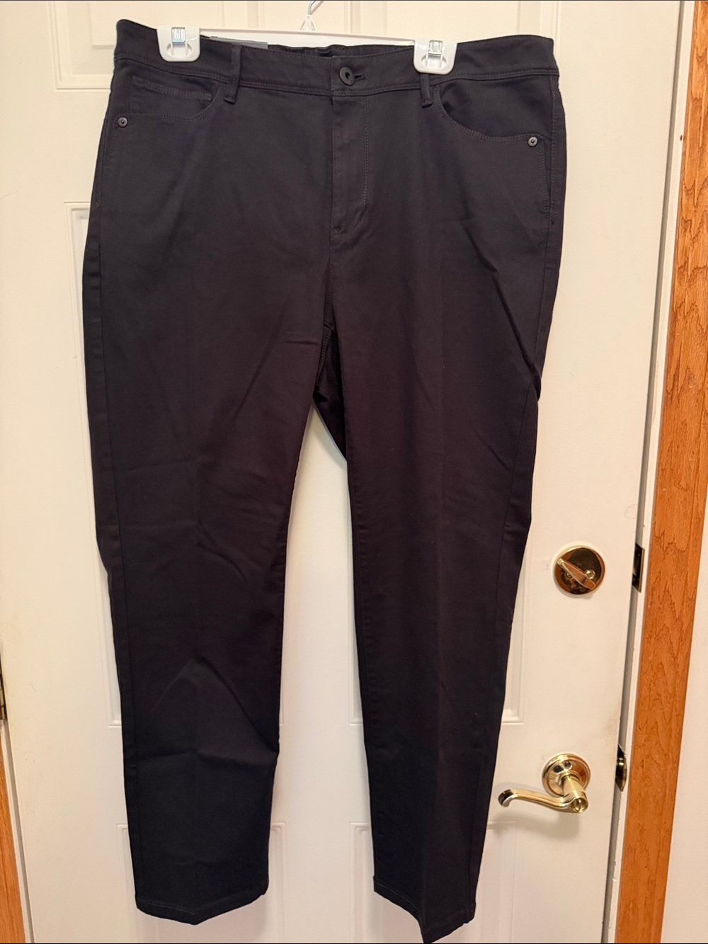 J Jill Black Denim Authentic Fit Slim Ankle Jeans.  18 Regular.  NWT